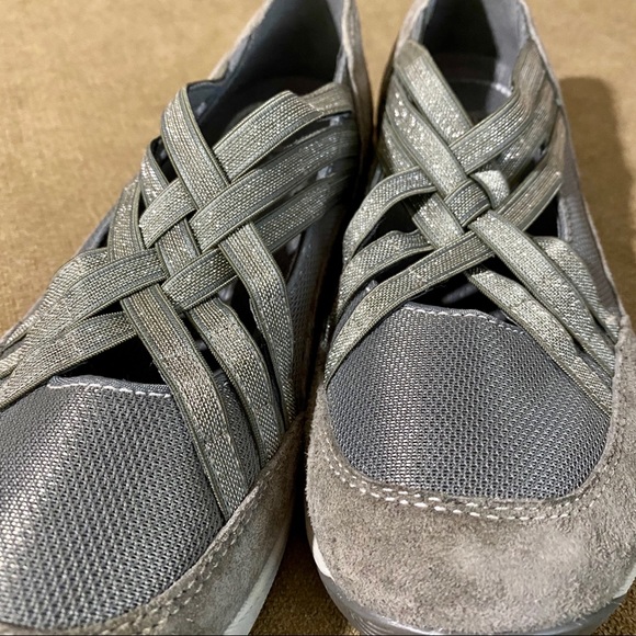 Dansko Hilde grey metallic slip on walking shoe - Picture 8 of 14